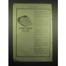 1918 Ivory Soap Ad - 99% Pure It Floats