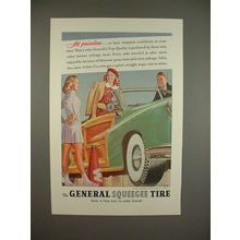 1947 General Squeegee Tire Ad - It's Priceless!
