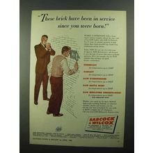 1950 Babcock & Wilcox 80 Firebrick Ad - Been in Service