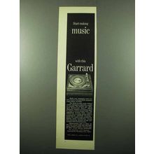 1969 Garrard SL 95 Turntable Ad - Start Making Music