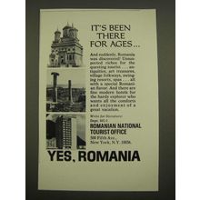 1969 Romanian National Tourist Office Ad - It's Been There for Ages