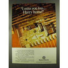 1972 Western Electric Ad - I Miss You Too Hurry Home
