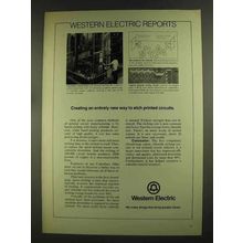 1972 Western Electric Ad - Etch Printed Circuits
