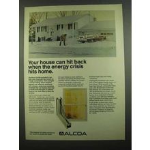 1974 Alcoa Aluminum Ad - Energy Crisis Hits Home