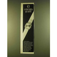 1980 Concord Quartz Watch Ad - Classic Tailoring
