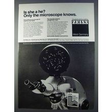 1980 Zeiss Photomicroscope III Ad - Is She a He?