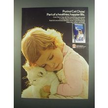 1984 Purina Cat Chow Cat Food Ad - Healthier, Happier