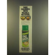 1985 Mazola No Stick Corn Oil Cooking Spray Ad