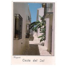 FUENGIROLA, COSTA DEL SOL , SPAIN used postcard 1989 postmark =