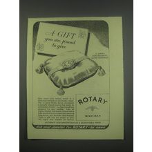 1949 Rotary Watches Ad - A gift you are proud to give