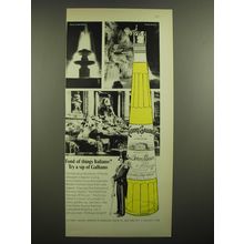 1968 Galliano Liqueur Ad - Fond of things Italiano? Try a sip of Galliano