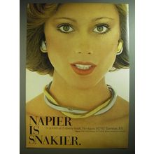 1974 Napier Jewelry Ad - Napier is Snakier