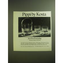 1974 Kosta/Boda Pippi Barware Collection Advertisement - Pippi by Kosta
