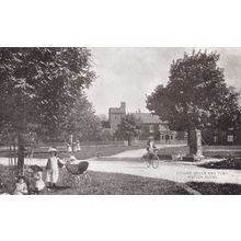 Hutton Village Green Old Bicycle Yorkshire Antique Postcard