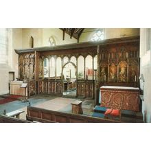 Rood Screen Church Ranworth Norfolk Jarrolds 1970s Postcard