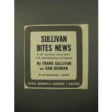 1954 Little, Brown & Company Book Ad - Sullivan Bites News by Frank Sullivan