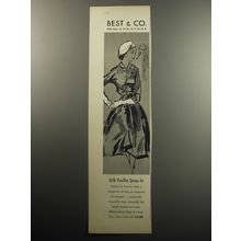 1957 Best & Co. Grobe Dress Advertisement - Silk Faille Step-in