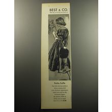 1957 Best & Co. Andrew Arkin Dress Advertisement - Petite Faille