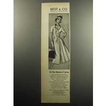 1957 Best & Co. Grobe Dress Advertisement - Our new measure of spring