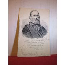 GIUSEPPE GARIBALDI, ITALIAN REVOLUTIONARY, used antique postcard ITALY 1902 pm =