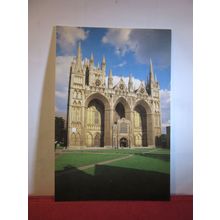 WEST FRONT, PETERBOROUGH CATHEDRAL, unused postcard =