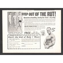 CHARLES ATLAS (husky he-man) :- Original Vintage 1961 Advert <> POST FREE