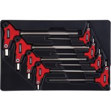 Sunex 9858M, Hex Key Set, 8Piece, Metric, 2Mm to 10Mm, Comfort Grip, Rubber Over