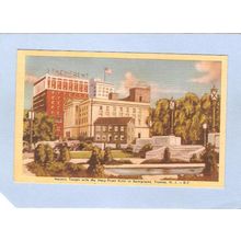 New Jersey Trenton Masonic Temple With The Stacy-Trent Hotel In Background~1370