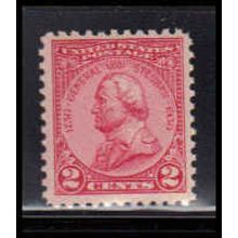 689 2c General von Steuben Just Clears MNH Z0252