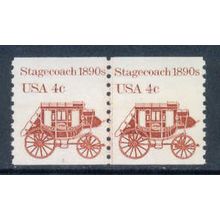 1898A 4c Stagecoach Fine MNH Dry Gum CNP Left 3 W0498