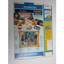 Quaker Sugar Puffs 1989 Cereal Box Oliver & Company 320g Box only