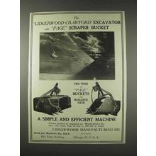 1910 Lidgerwood-Crawford Excavator and Page Buckets Ad