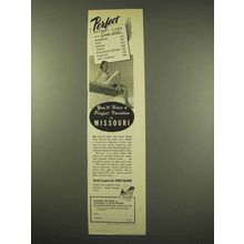 1949 Missouri Tourism Ad - Perfect Report Card