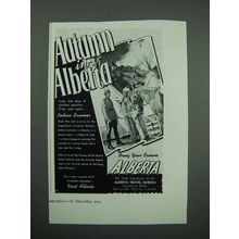 1958 Alberta Canada Tourism Ad - Autumn