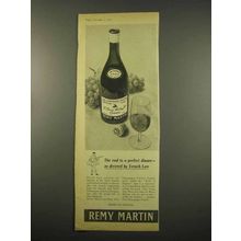 1957 Remy Martin Cognac Ad - Decreed by French Law