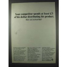 1963 REA Express Railroad Ad - Your Competitor Spends