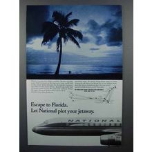 1963 National Airlines Ad - Escape to Florida