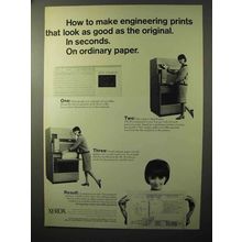 1964 Xerox Microfilm 1824 Printer Ad - Make Prints