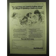 1975 NatWest Bank Ad - Bother About At College
