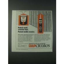 1978 DAP Ad - Interior spackling compound and Panel and Dry Wall Adhesive