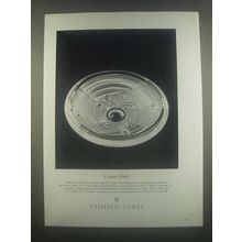 1985 Steuben Glass Cosmic Wind Bowl Ad - Eric Hilton