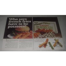 1972 Ore-Ida Garden Fries Ad - Who says french fries have to be potatoes