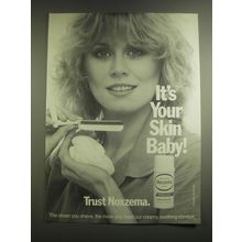 1981 Noxzema Medicated Shave Cream Ad - It's your skin baby