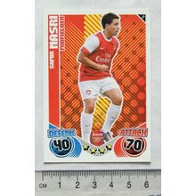 2010/11 Topps Match Attax Trading Card 11 Samir Nasri, Arsenal