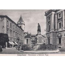 Campobasso Monumento A Gabriele Pepe Old Italian Postcard