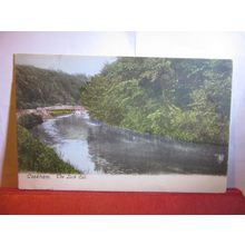 THE LOCK CUT, COOKHAM, MAIDENHEAD, BERKSHIRE, used antique postcard =