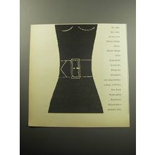 1957 I. Miller Oyster Beige Belts Advertisement - To echo the color