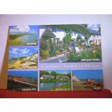 multiview, EAST DEVON county used postcard by J. Salmon 2008 pm =