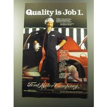 1992 Ford Motor Company Advertisement - Quality is Job 1.