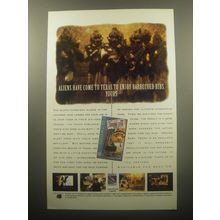 1994 Sega CD Ground-Zero Texas Video Game Ad - Aliens have come to Texas